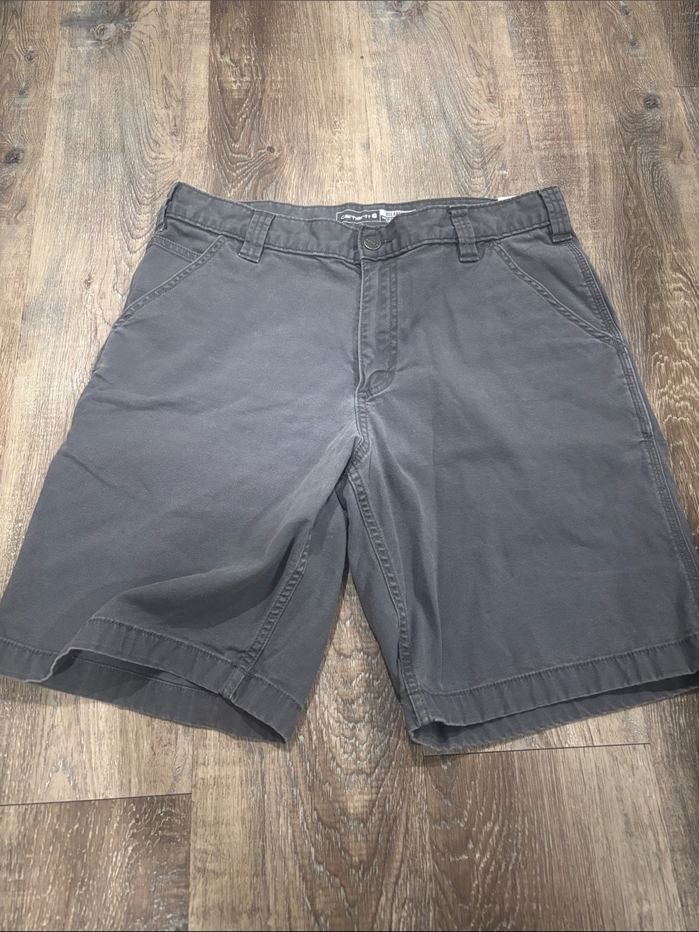Classic Men's Gray Carhartt Cotton Shorts Sz 34